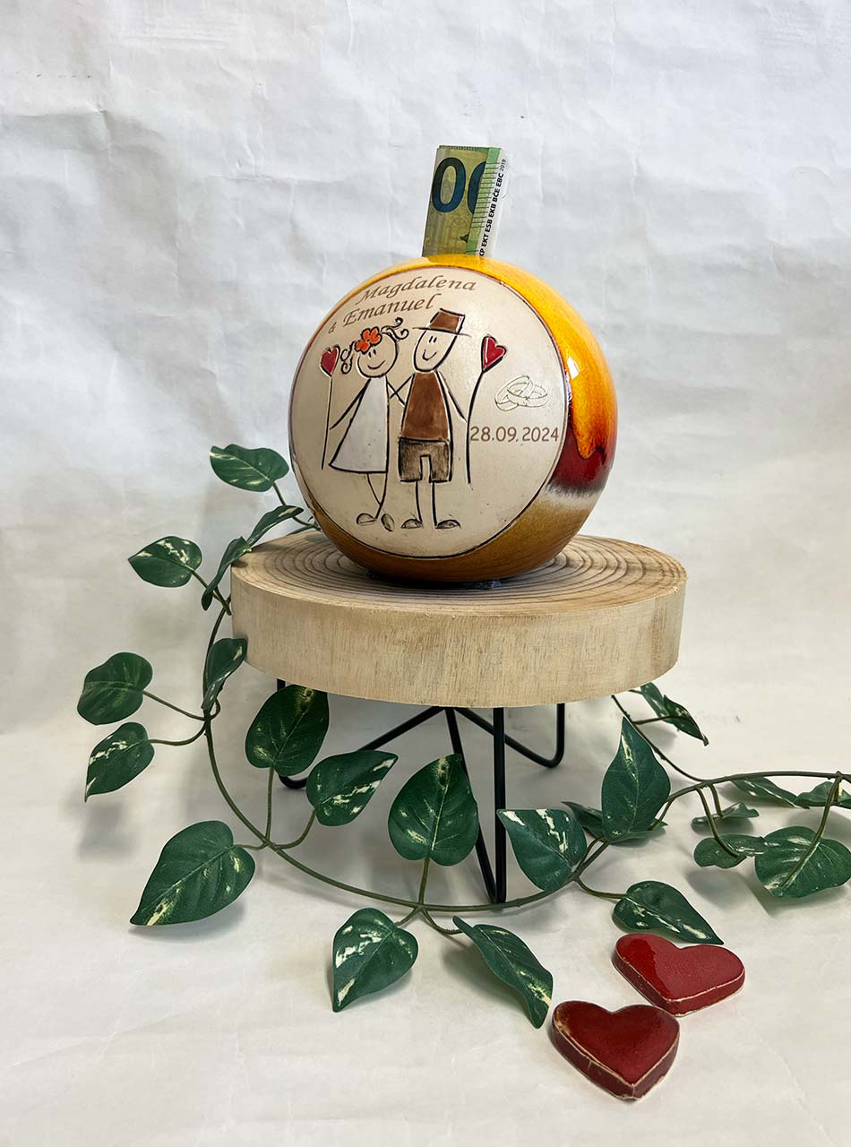 Hochzeitsgeschenk - Spardose groß