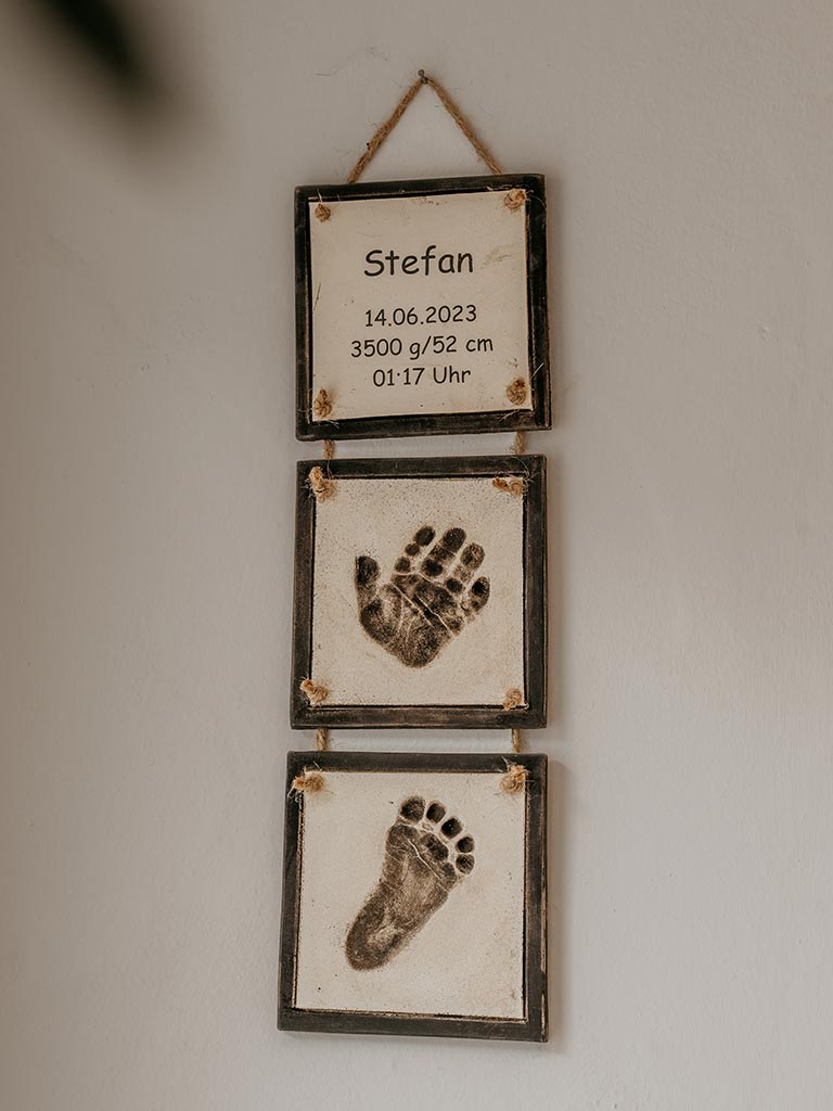 Hand- und Fußabdruck