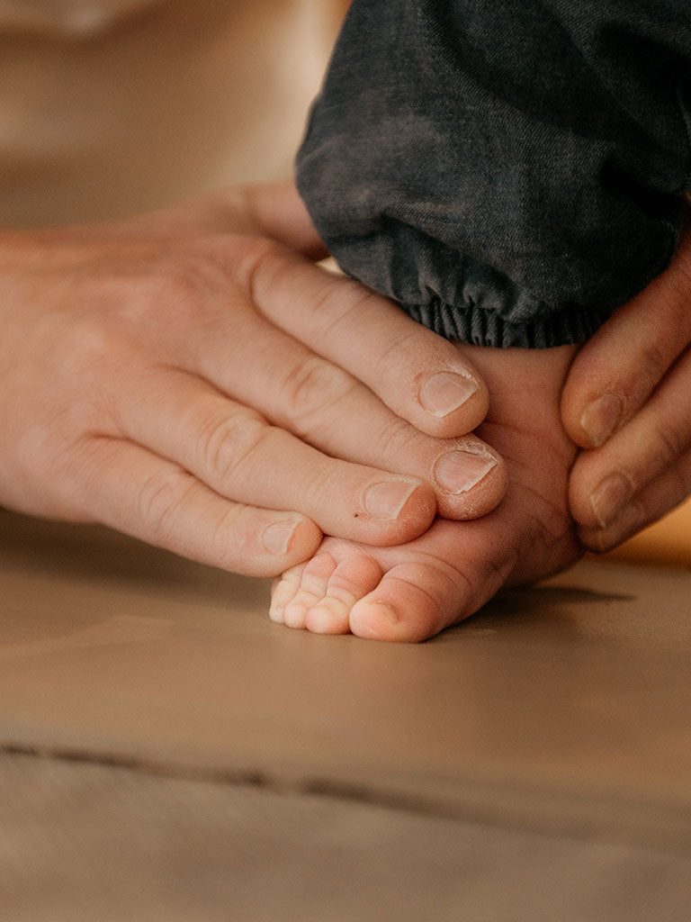 Hand- und Fußabdruck Tafel